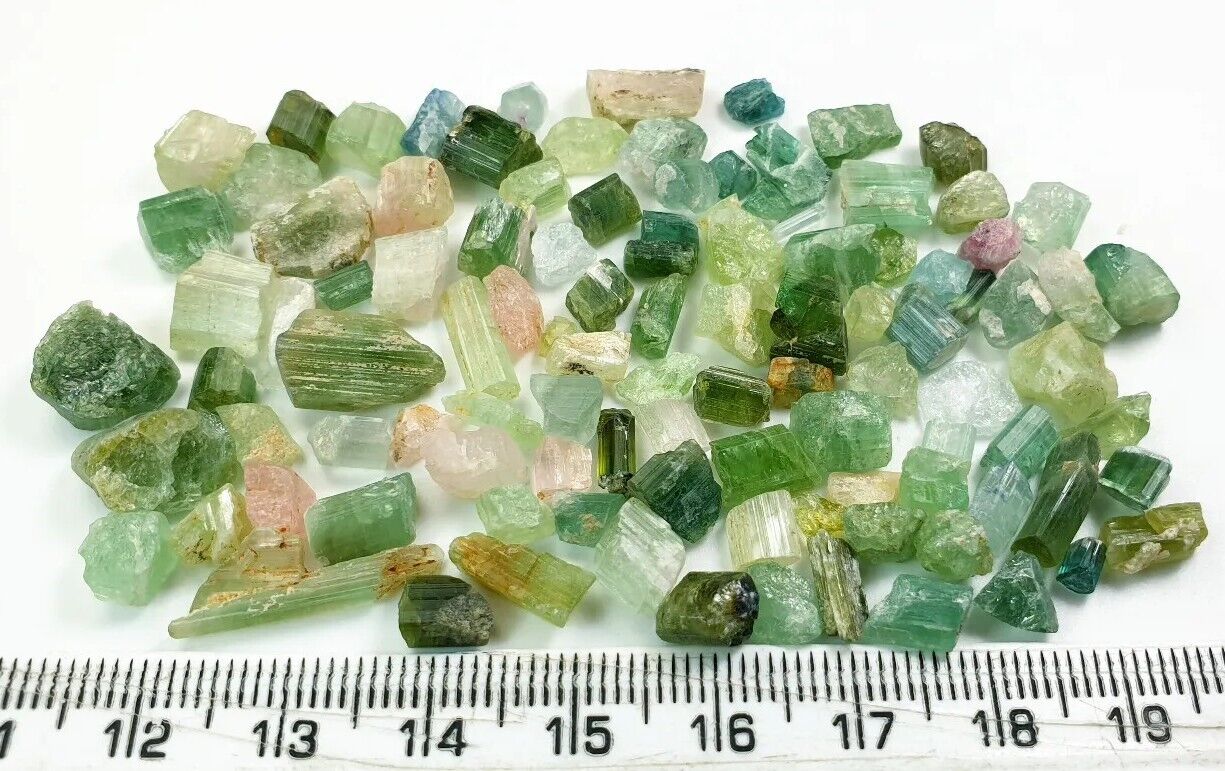 120 Cts Beautiful Mix Colors Tourmaline Rough Grade Good Quality Lot from Afghan