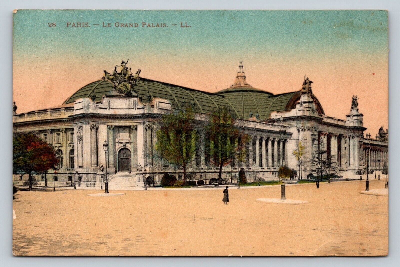 c1925 Paris France Le Grand Palais Historic Monument VINTAGE Postcard
