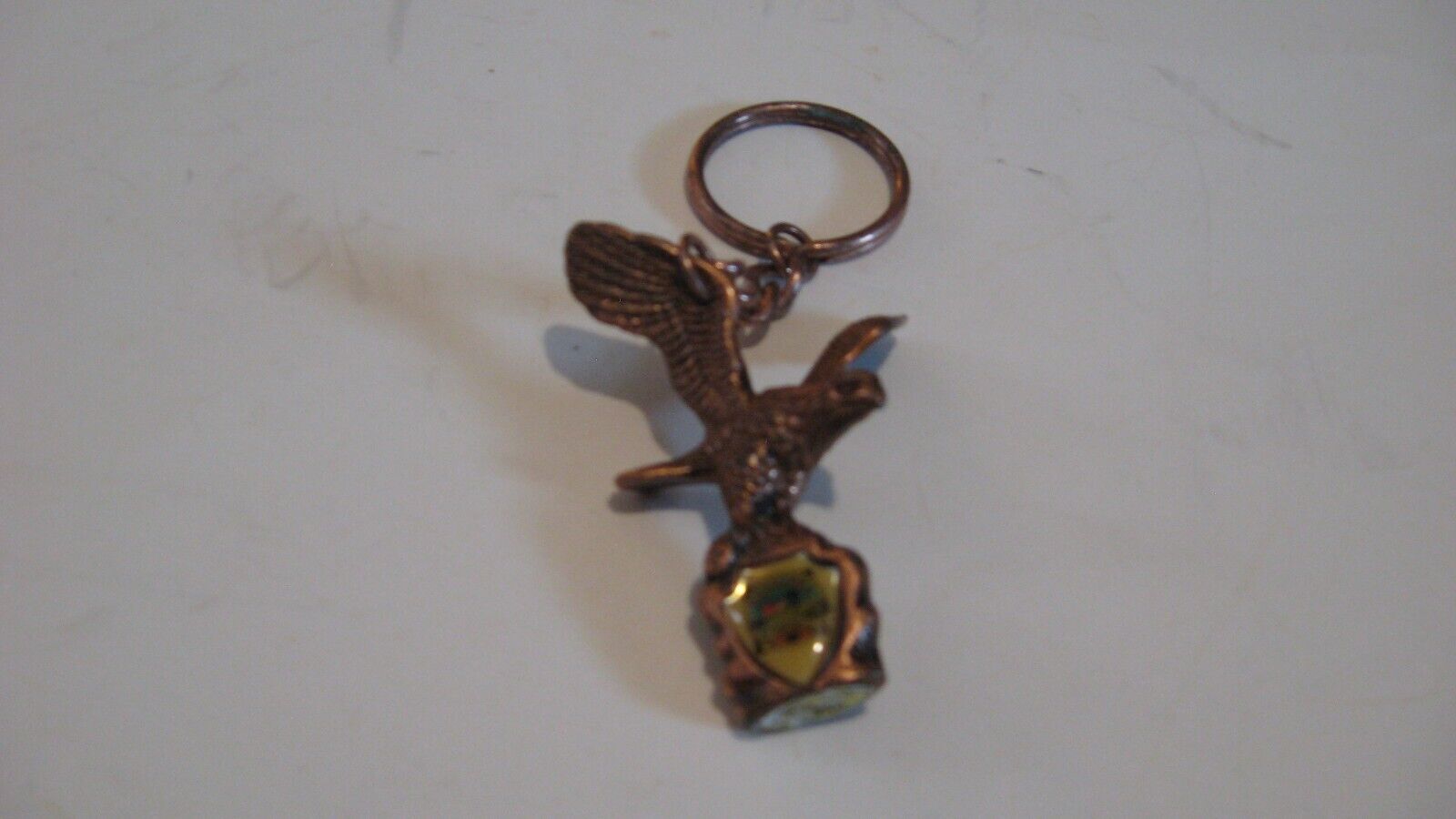 Vintage Nebraska Copper Key ring