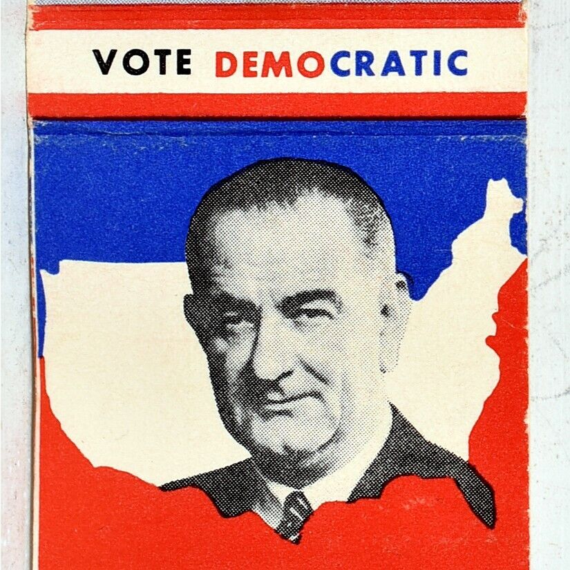1960s LBJ Lyndon Baines Johnson For President USA Democratic Party Candidate