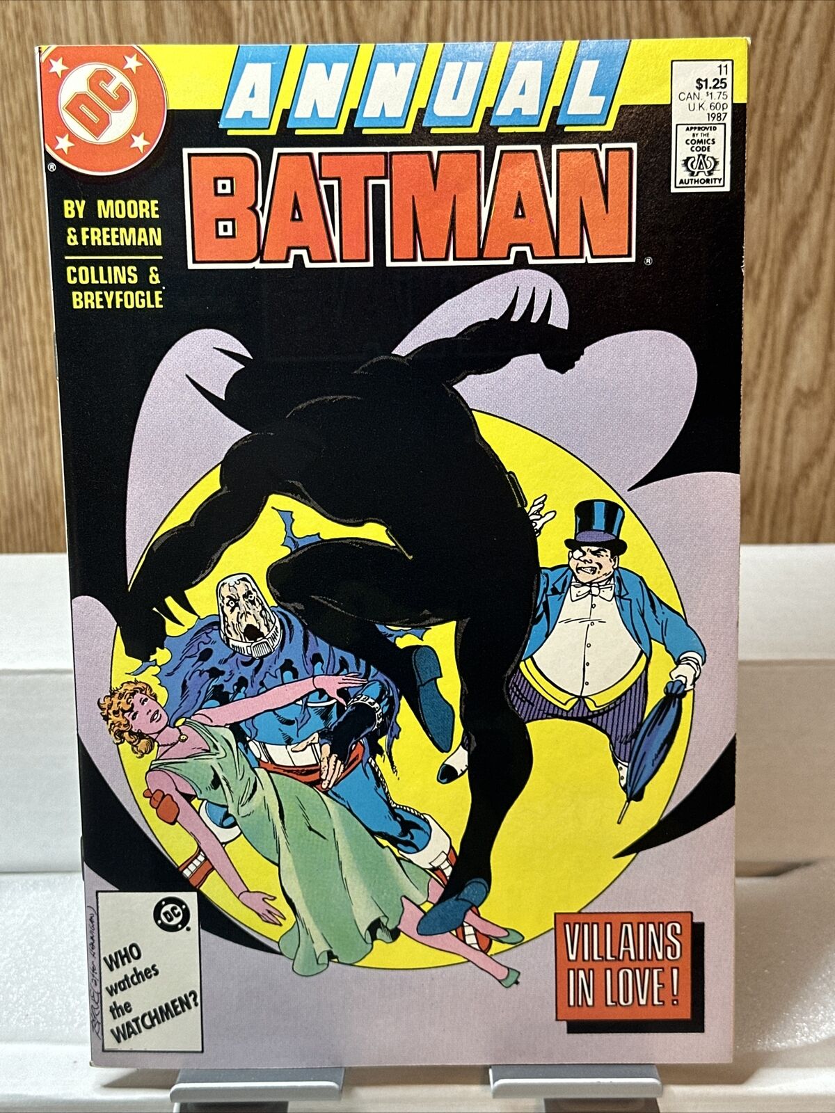 Batman Annual #11 DC Comics 1987 Alan Moore Story John Byrne Cover With Penguin