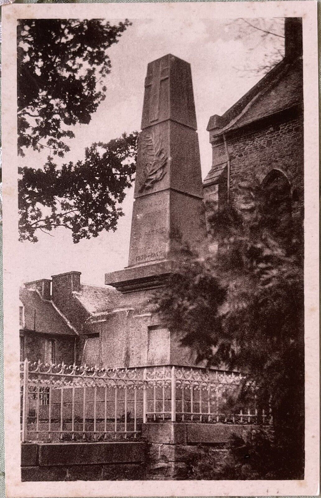 Langourla Monument To The Dead~RPPC Postcard. Q119