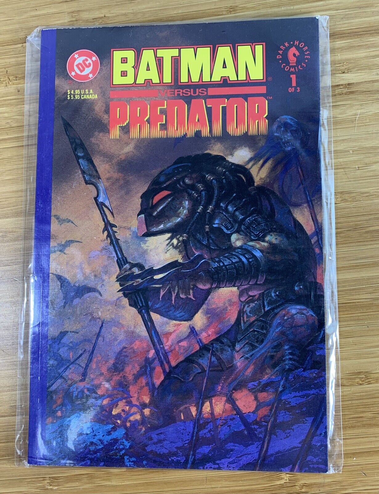 Batman Vs Predator #1 (DC & DH,1991) NM+ 9.6+, Part 1 of 3, Predator Cover Rare
