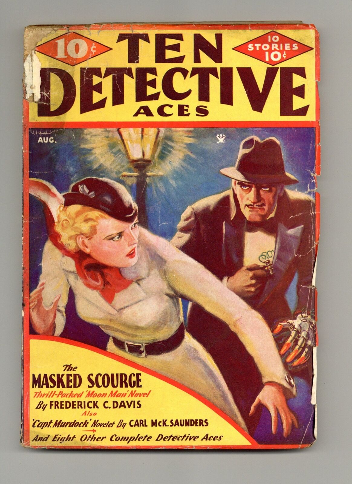 Ten Detective Aces Pulp Aug 1935 Vol. 24 #2 GD/VG 3.0