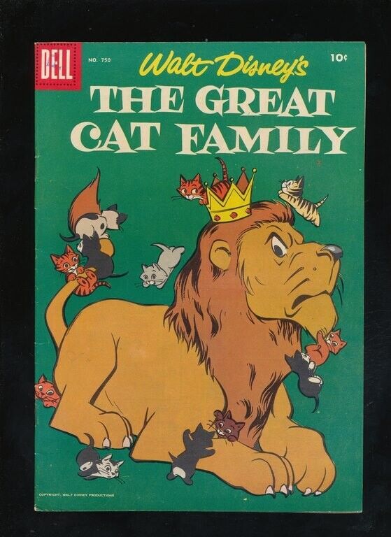 Disneyana-Comics-DELL-4 color 750-Great Cat Family-November 1956