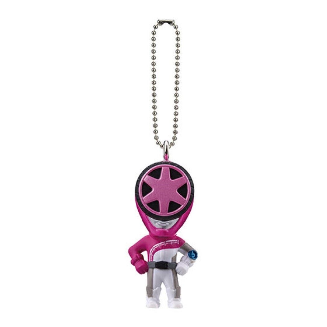 BAKUAGE SENTAI BOONBOOMGER mini Figure Keychain #1 Bun Pink BANDAI Japan