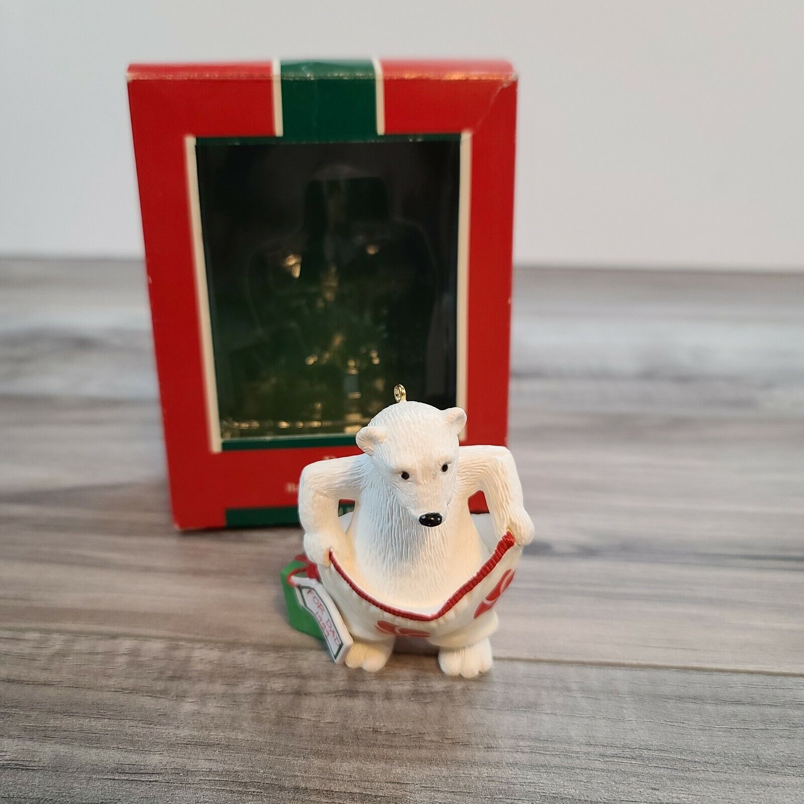 Vtg 1989 Hallmark Keepsake For Dad Polar Bear Boxer Shorts Christmas Ornament