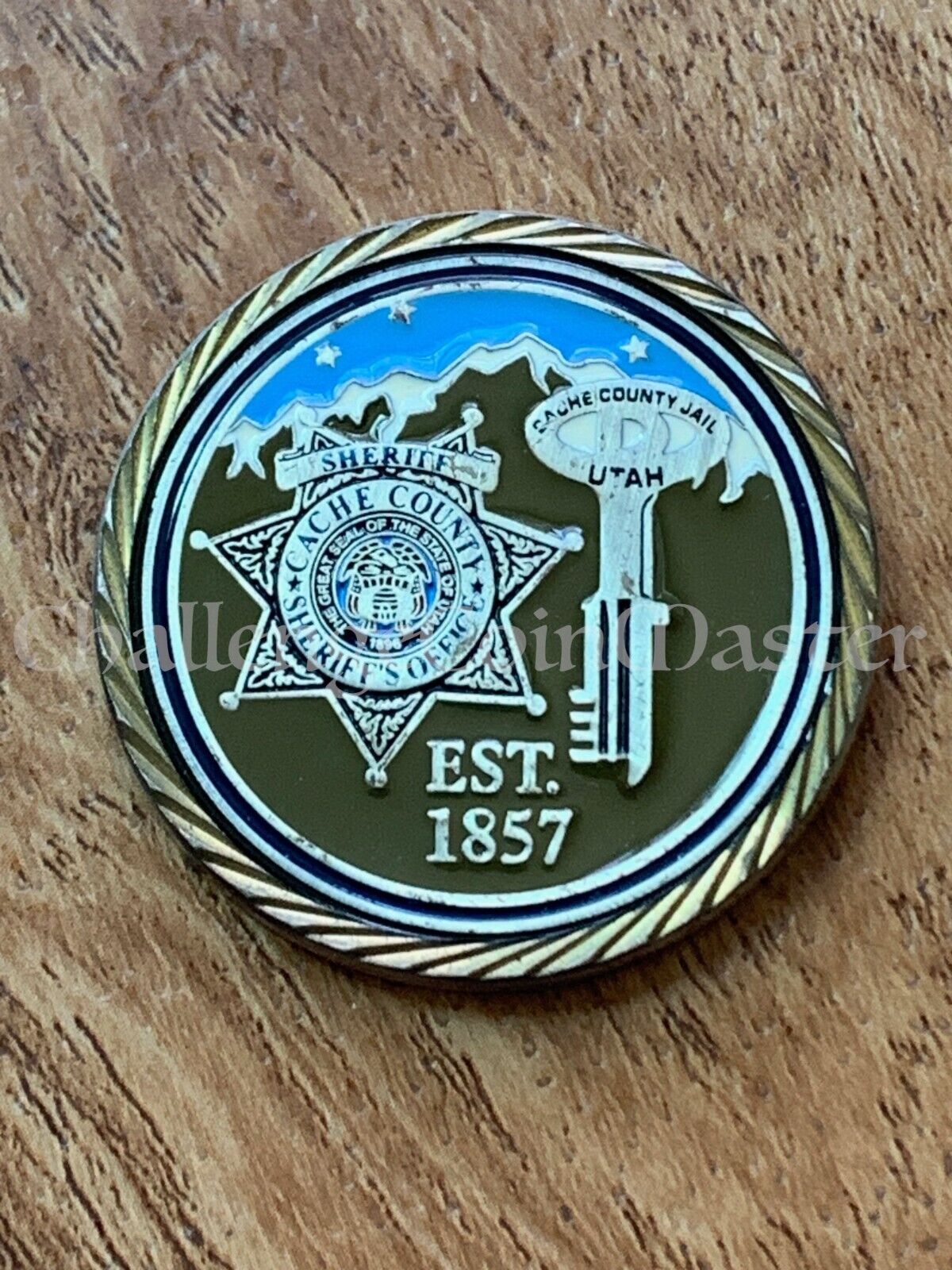 E93 Cache County Sheriff\'s Office Utah State Police Challenge Coin