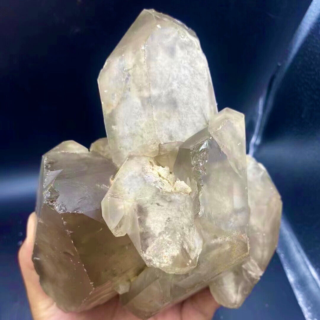 4.59LB A+++Natural black Crystal Himalayan quartz cluster /mineralsls
