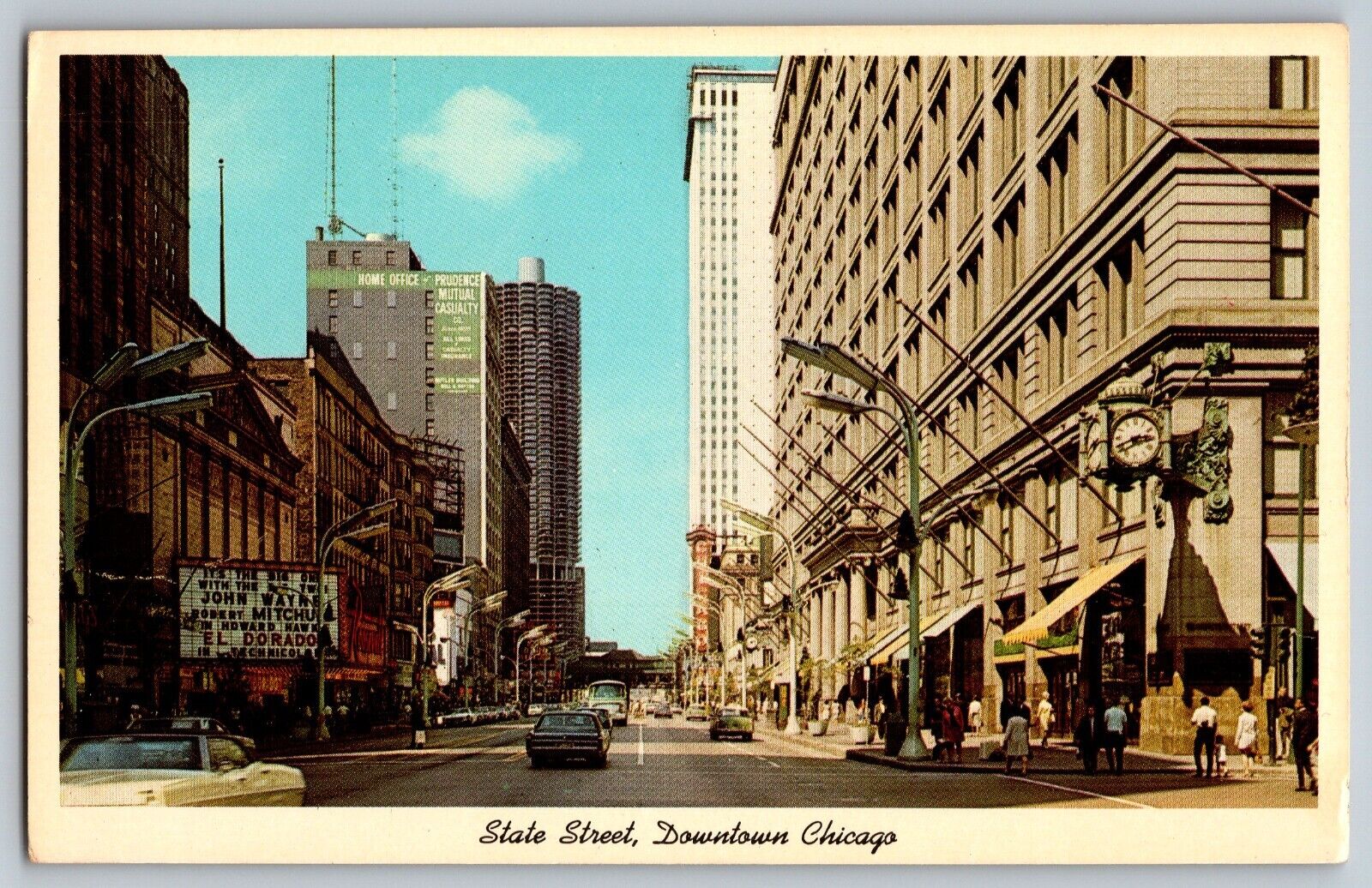 Chicago, Illinois IL - Downtown State Street View of Chicago - Vintage Postcard