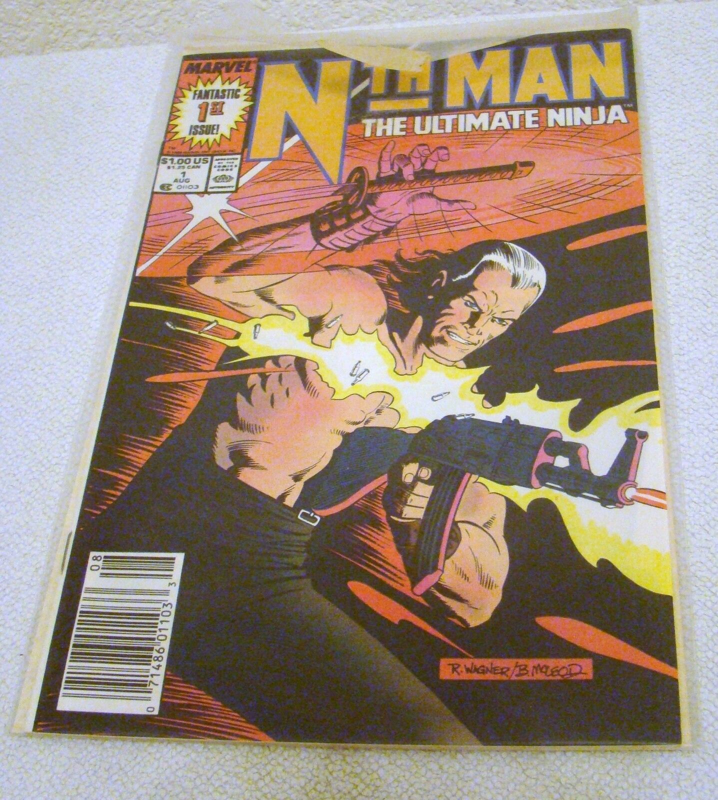 Marvel Comics Nth Man #1 August 1989 The Ultimate Ninja Collectible Comic Book