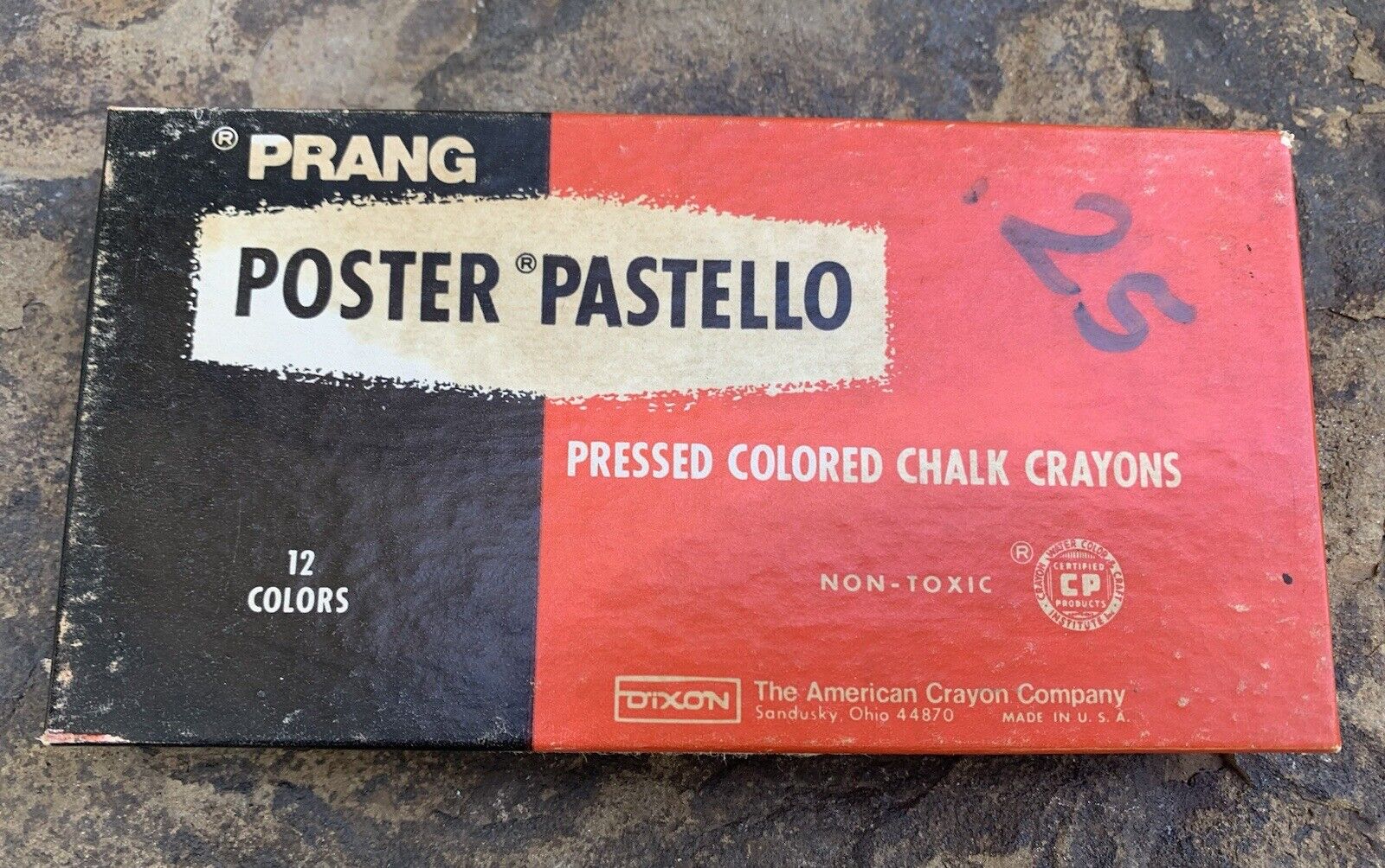Prang Poster Pastello Colored Chalk Crayons. Not complete. Vintage