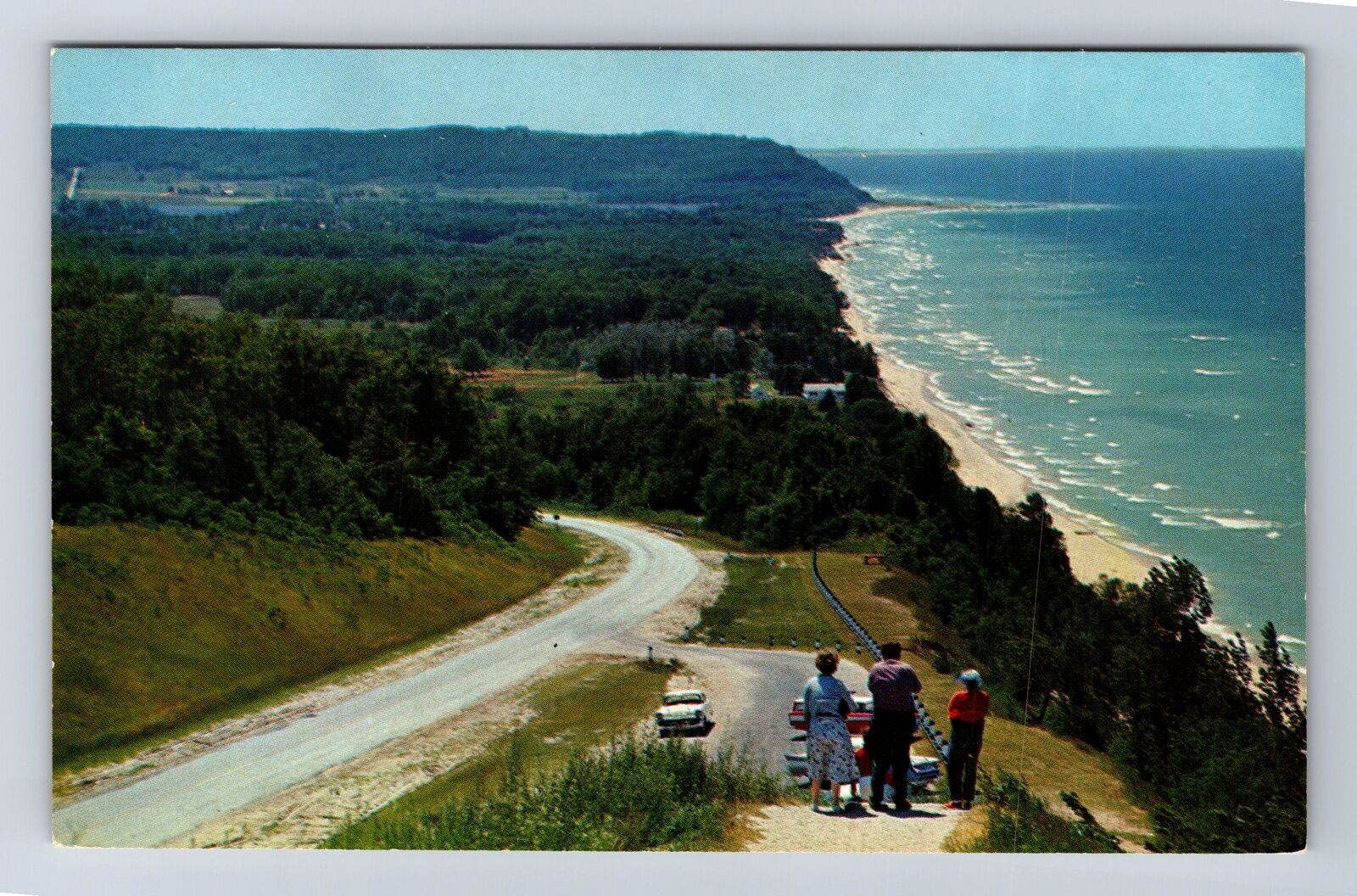 Manistee MI-Michigan, Wooded Hills, Antique, Vintage Postcard