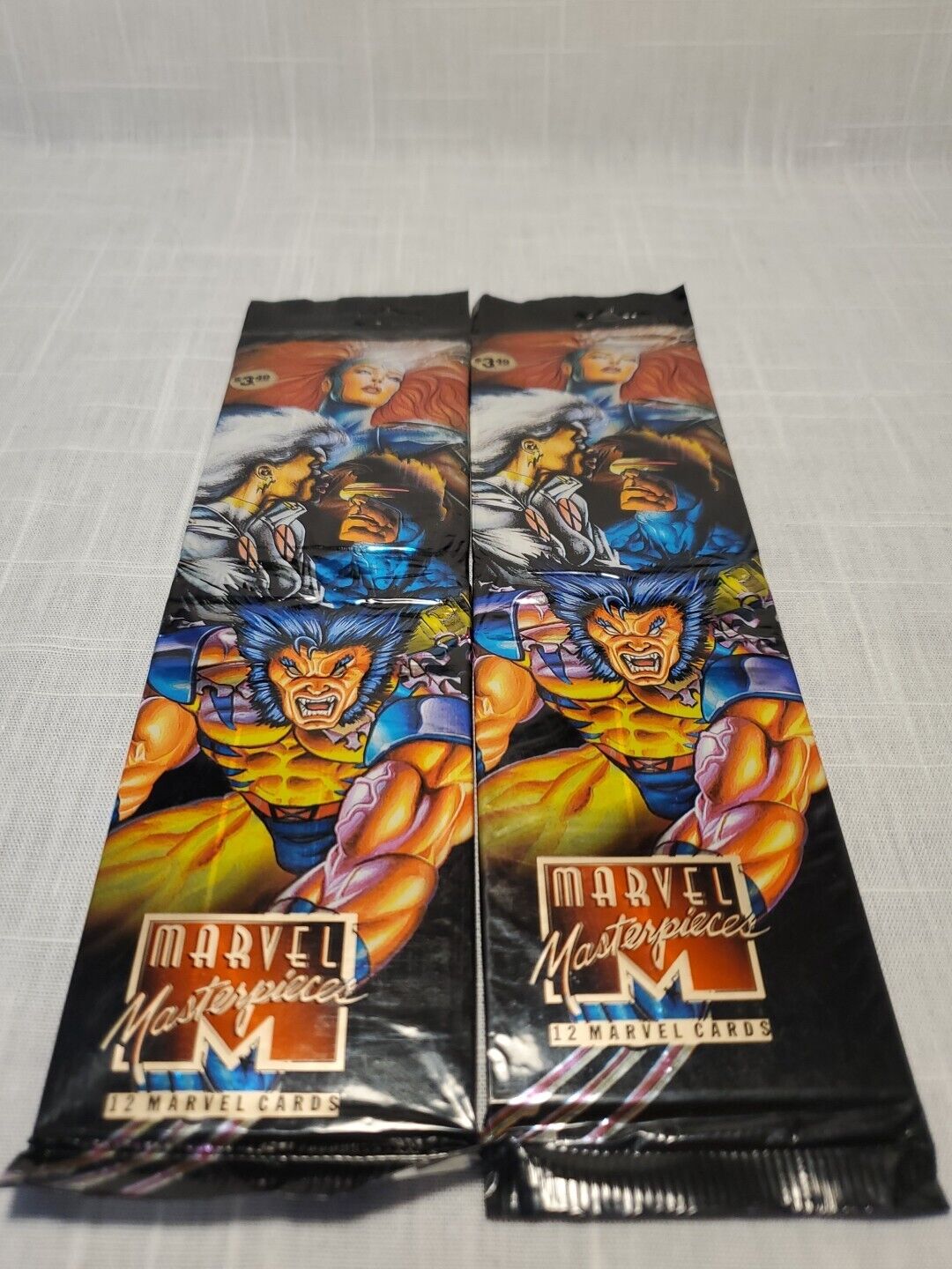 (2) Sealed Jumbo Packs 1995 Marvel Masterpieces Super Rare 🔥 🔥 🔥
