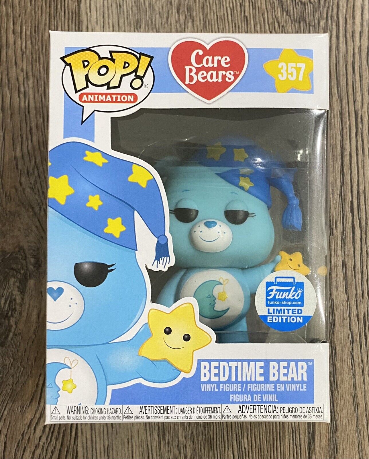 Funko Pop Care Bears - Bedtime Bear #357 Funko Shop Exclusive w/ Protector