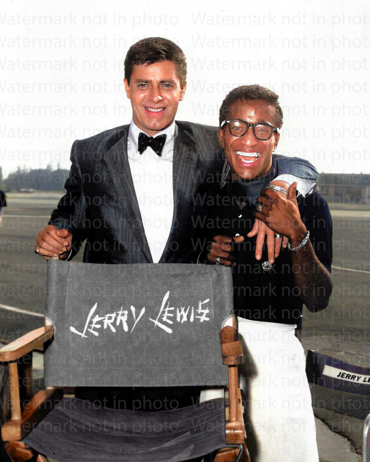 Jerry Lewis & Sammy Davis Jr. Young 8x10 RARE COLOR Photo 600