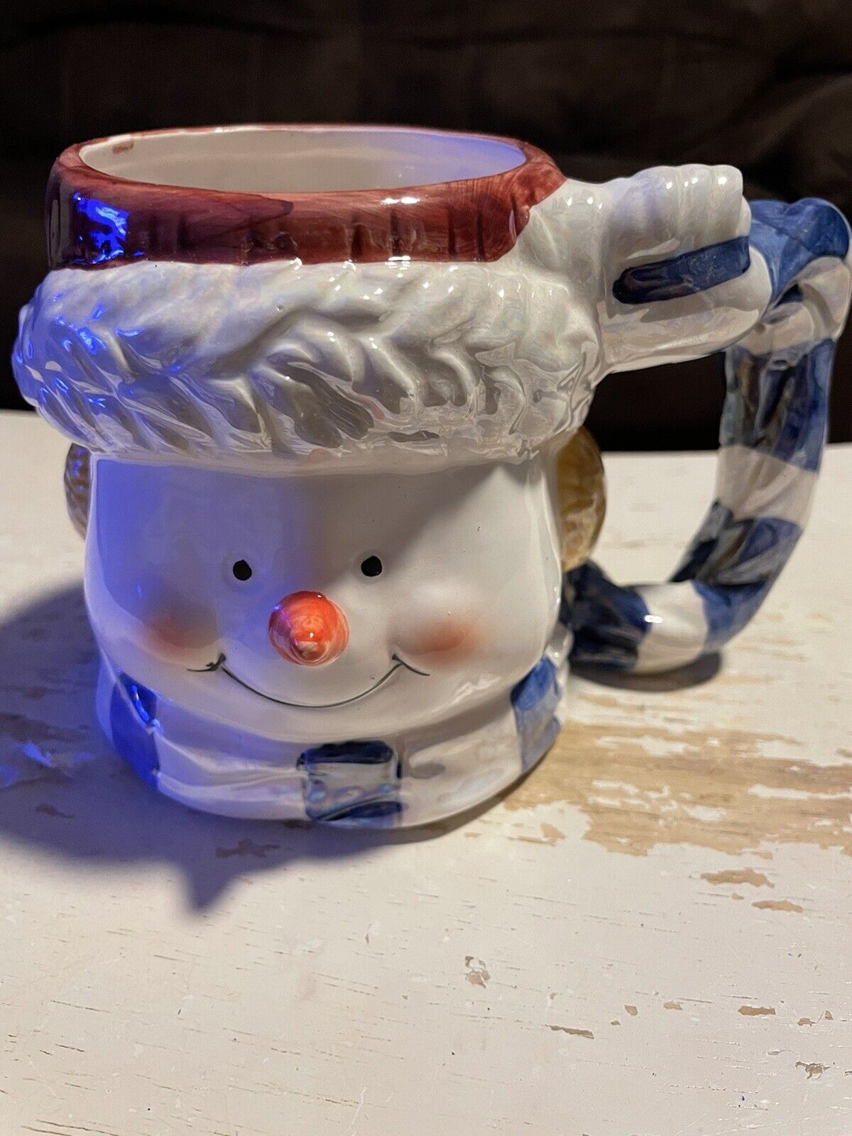 Pearlized Snowman Mug