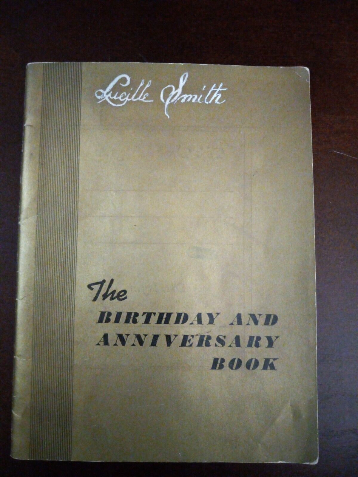 Vintage 1941 Birthday And Anniversary Book Used