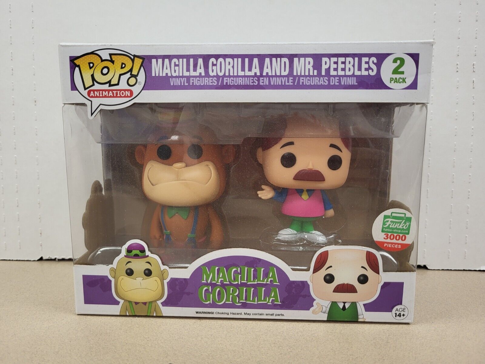 Funko Pop Animation Magilla Gorilla / Mr. Peebles 2 Pack Neon Funko Exclusive