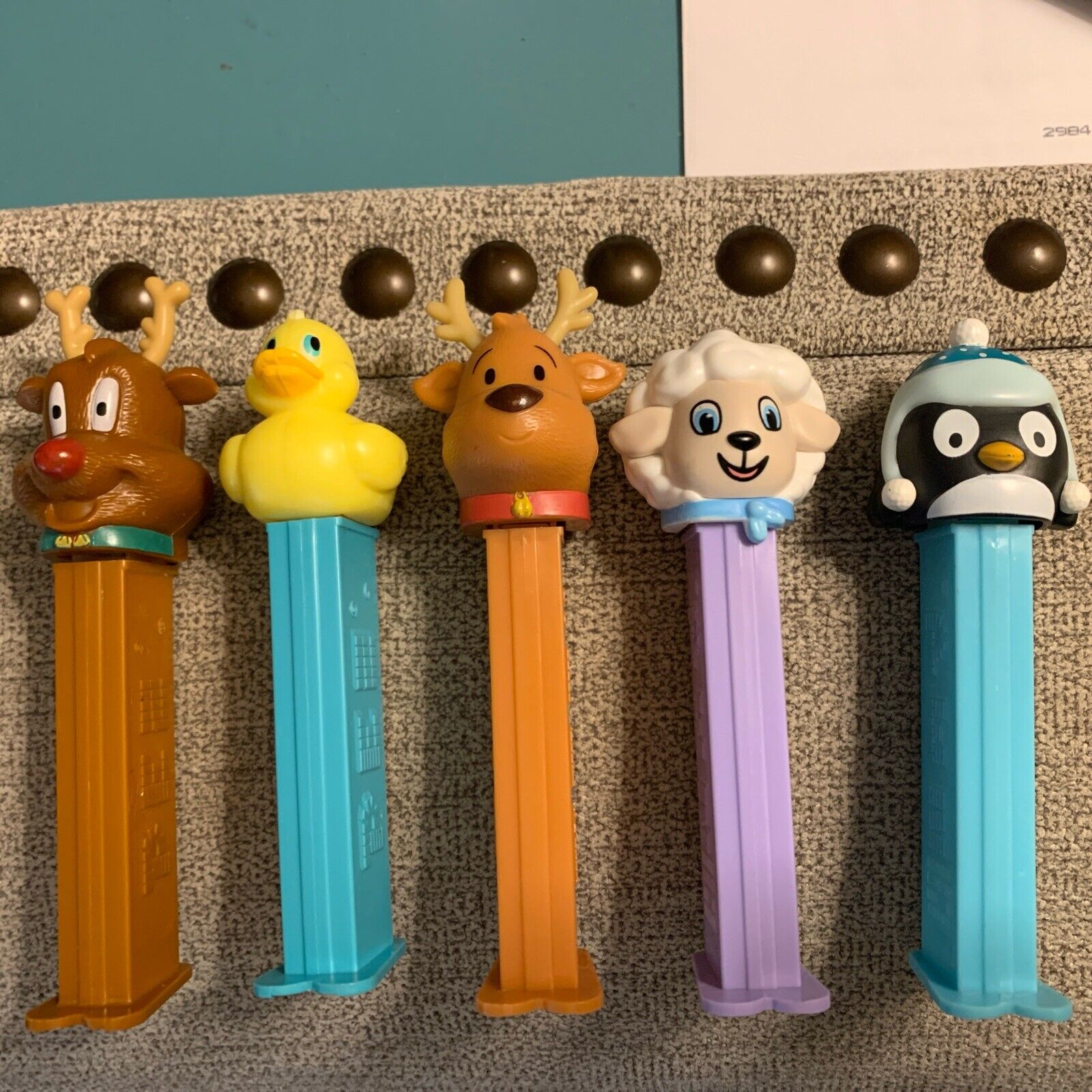 LOT OF 5 PEZ Candy Dispensers Assorted Characters.