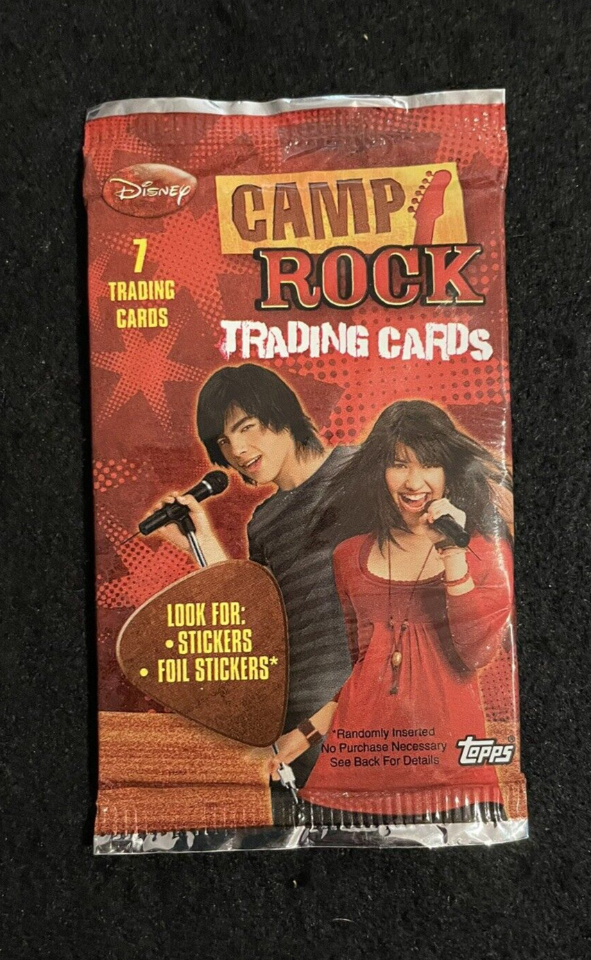 Camp Rock Trading Cards SEALED UNOPENED PACK Disney/Topps 2008 Lovato/Jonas Bros