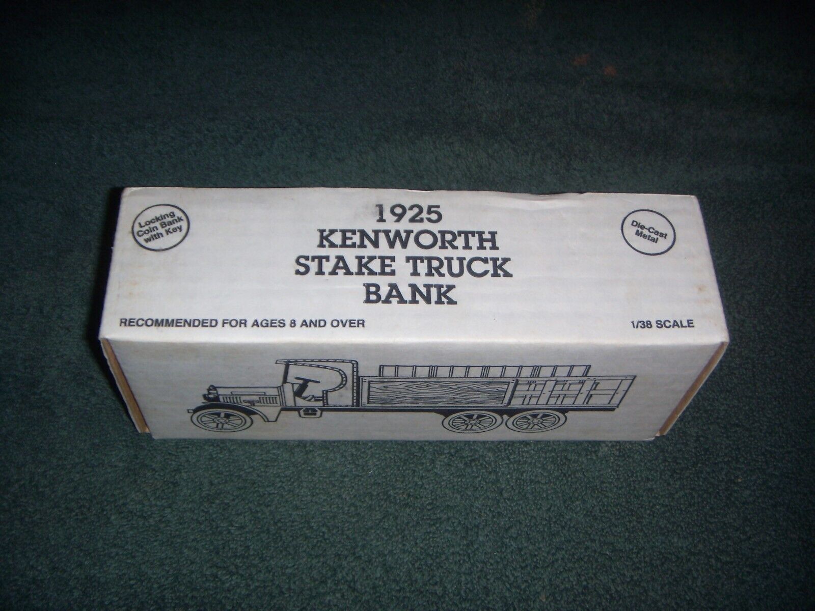 ERTL Die Cast CR Leffler 1925 Kenworth Stake Truck Coin Bank 1:38 Scale