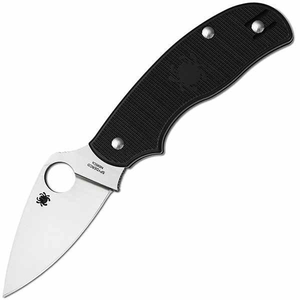Spyderco Urban Lightweight Knife Black FRN Handle w/ Clip Plain Edge C127PBK