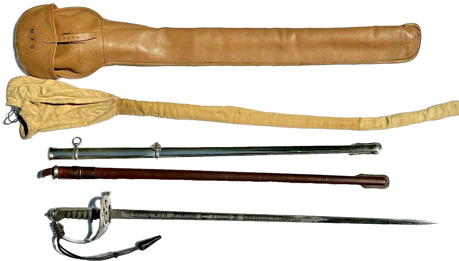 British Infantry 1897 Pattern Sword Saber Complete Kit Minty by Wilkinson Sword