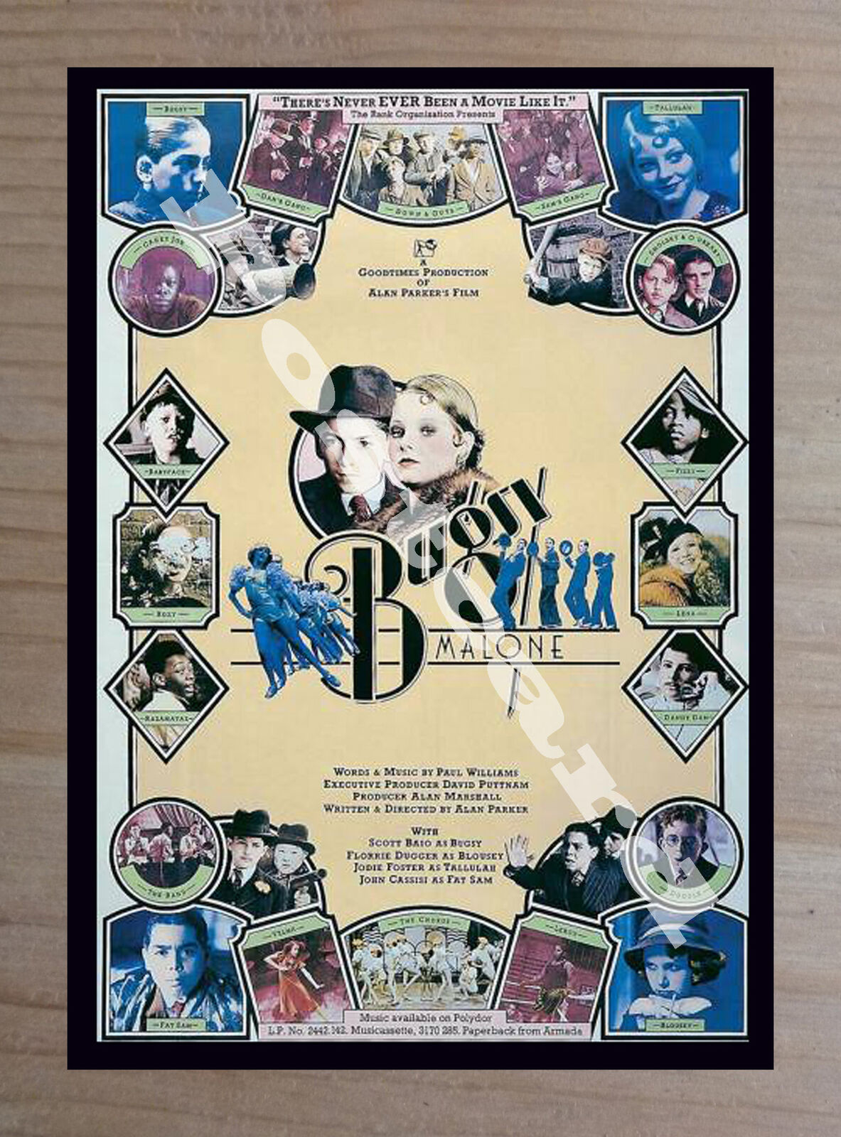 Historic Bugsy Malone 1976 Movie Advertising Postcard