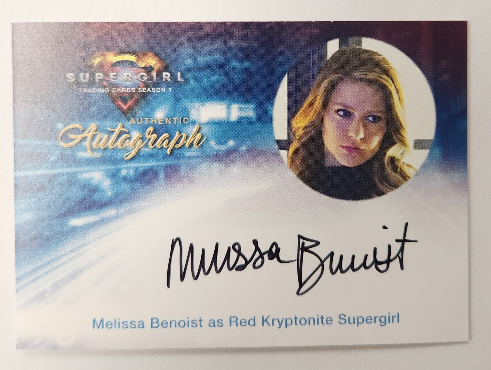 Supergirl Season 1 MB3 Autograph Card of Melissa Benoist as Kara Danvers
