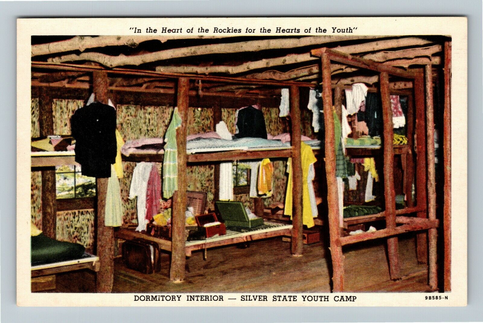 CO-Colorado, Dormitory Silver State Youth Camp Rockies, Vintage Postcard