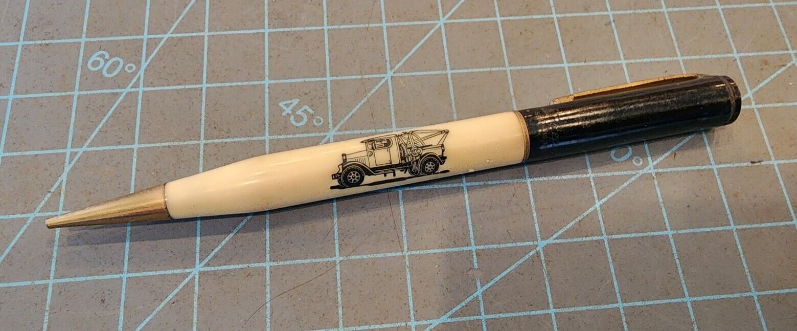 Vtg 20\'s Mechanical Pencil Spooner\'s Salvage Early Tow Truck Adv.  - mjkPP