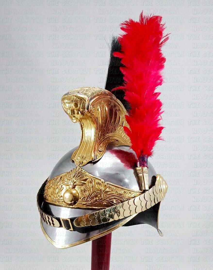 Nautical Brass French Napoleon Helmet Cuirassier Officer\'s Style Halloween Gift