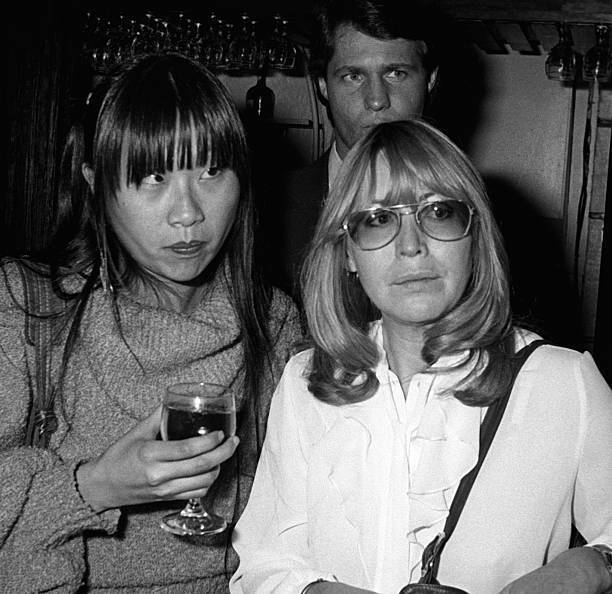 May Pang & Cynthia Lennon at the book party for Mike McCartney - 1981 Old Photo