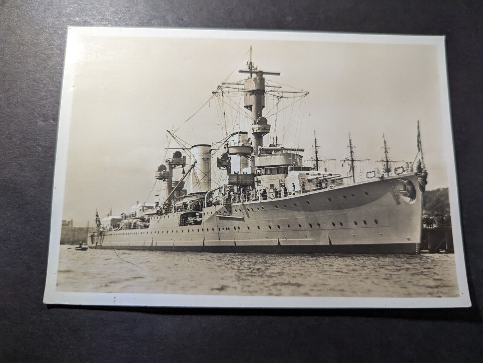 Mint Germany Naval Military PPC Postcard Ship Cruiser Kreuzer Karlsruhe