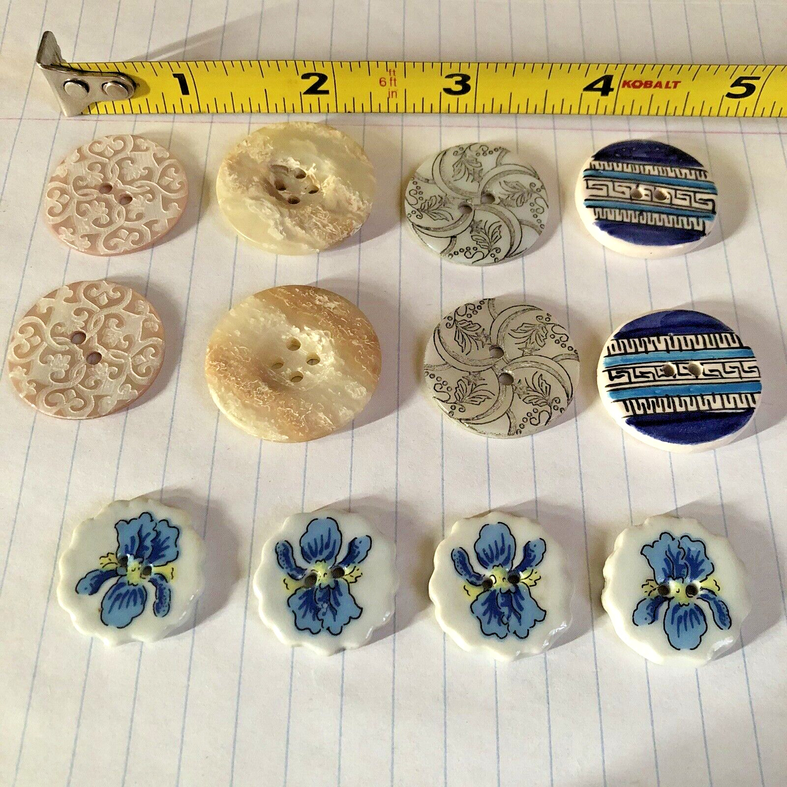 Mixed Lot of Unique Shell and Clay Buttons