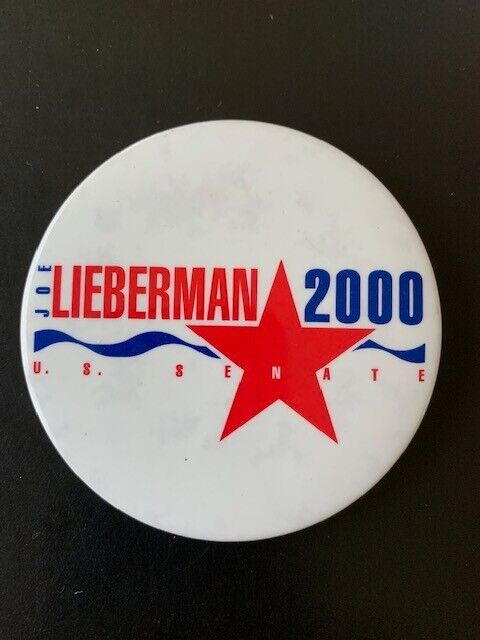 Joe Lieberman for U.S. Senate-2000-Pinback Button- 3\