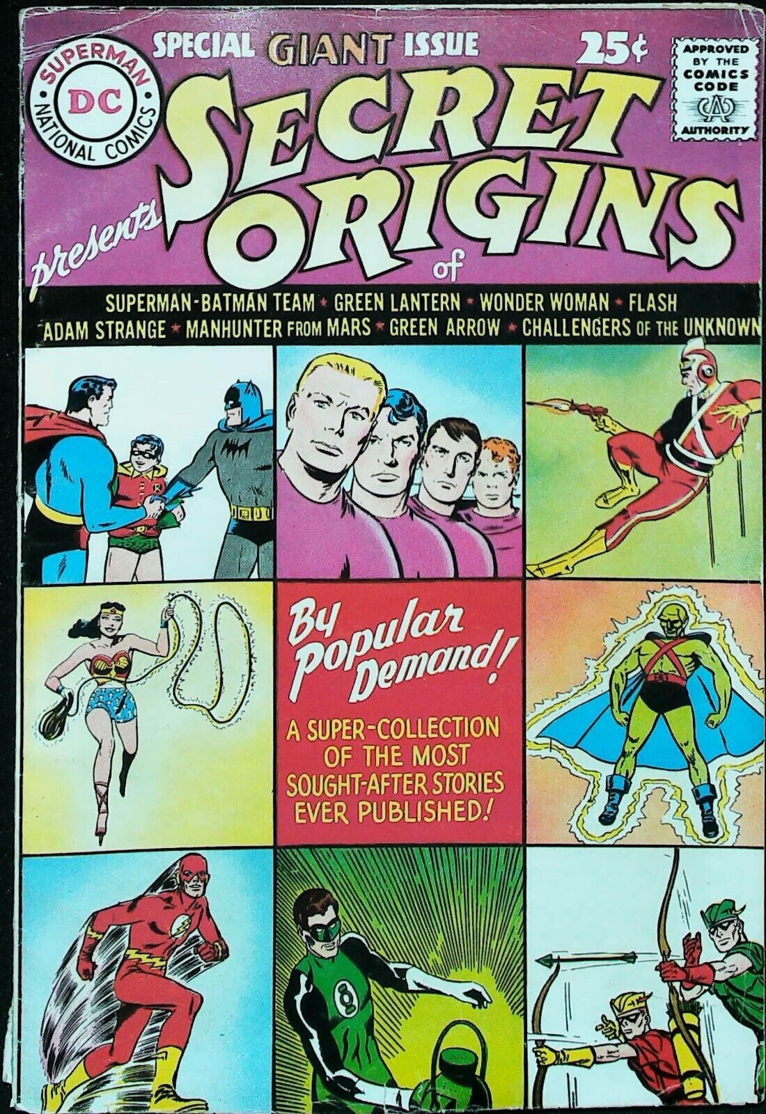 Secret Origins #1 One-Shot (1961) - Origins of DC Hero Reprints - Good Range