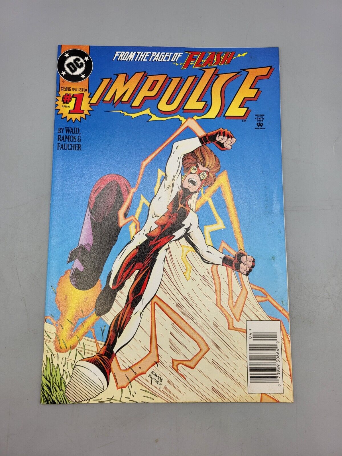 Impulse Volume 1 #1 April 1995 The Single Synapse Theory Newsstand DC Comic Book