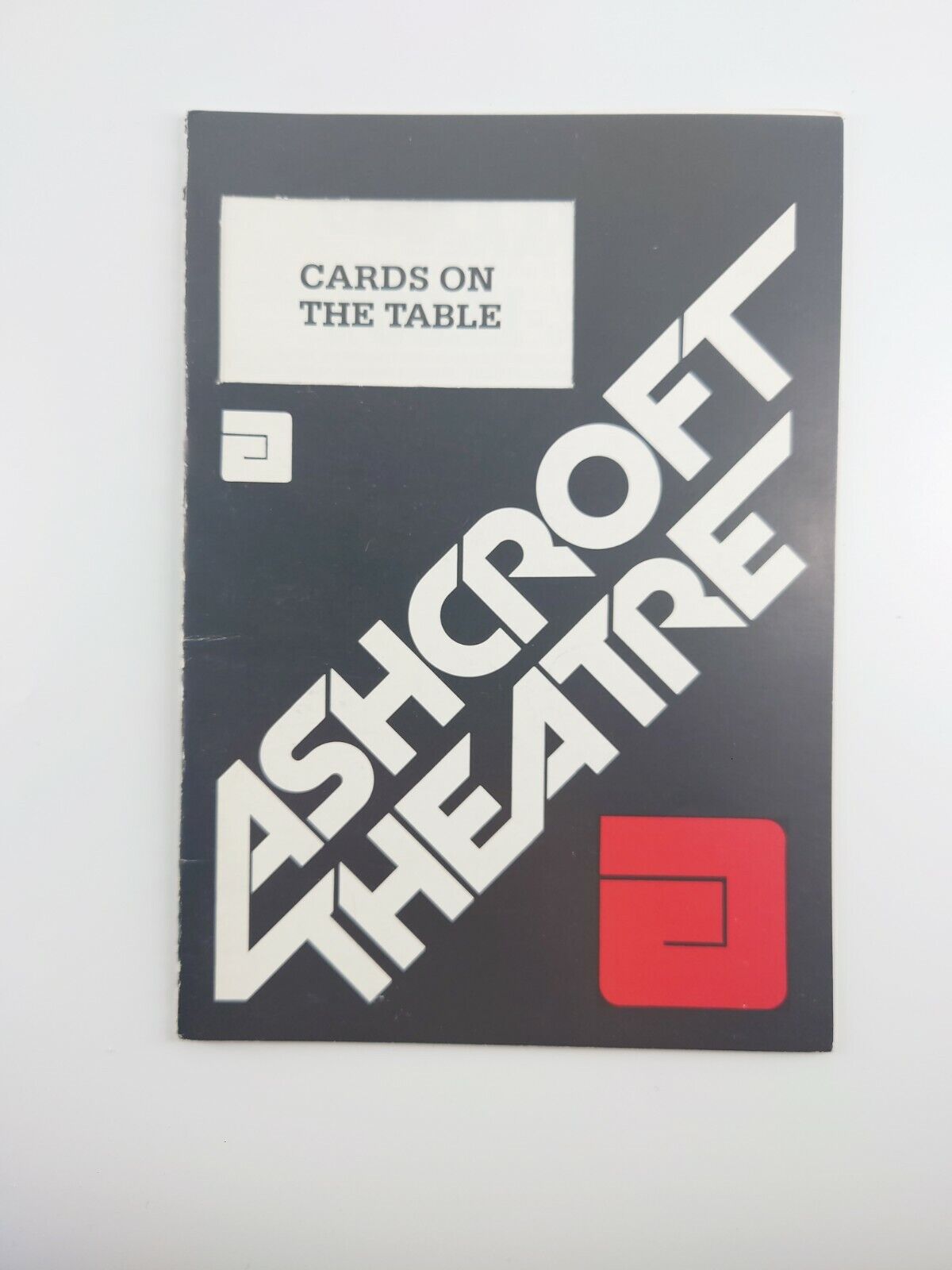 Ashcroft Theatre 1984 Cards On The Table George Sewell Margaret Ashcroft