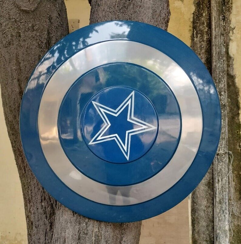 Aluminum Alloy Decoration Captain America Adult Shield 1:1 Superhero Antique