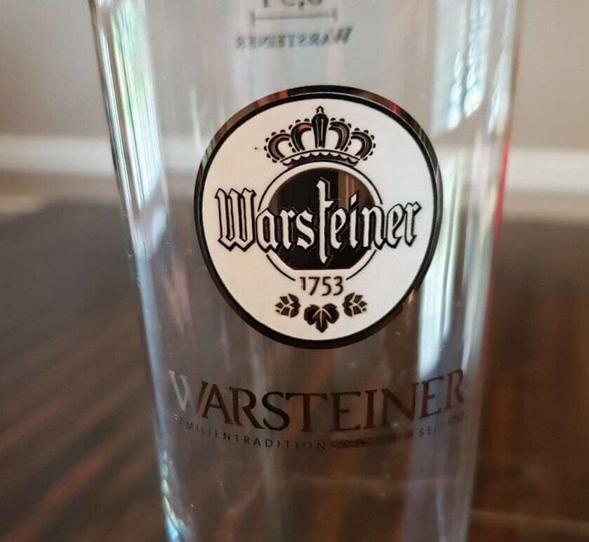 WARSTEINER Familientradition Since 1753 ~ GERMANY EUC Stem Beer Glass