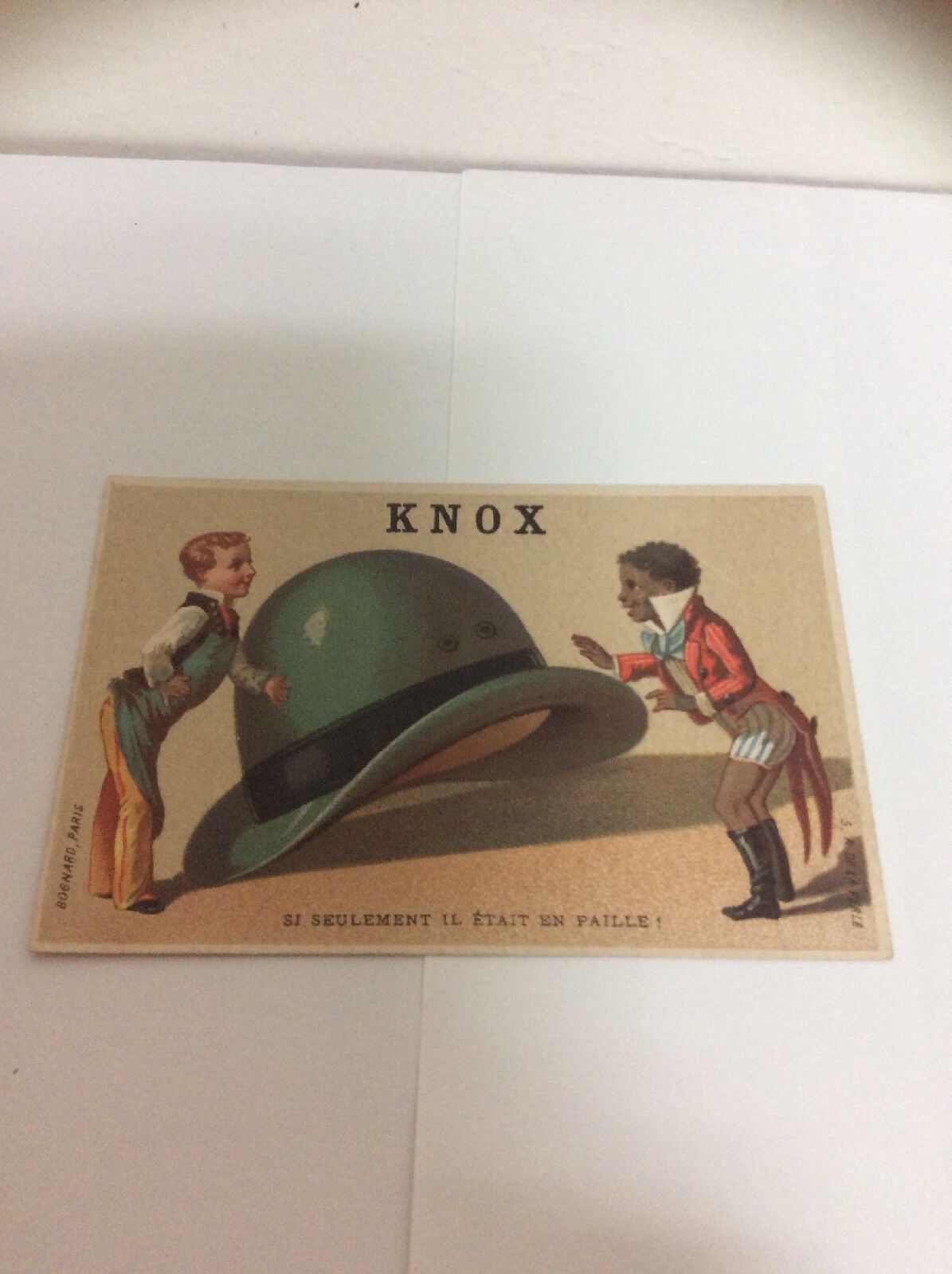 Knox The Hatter’s Victorian Trade Card
