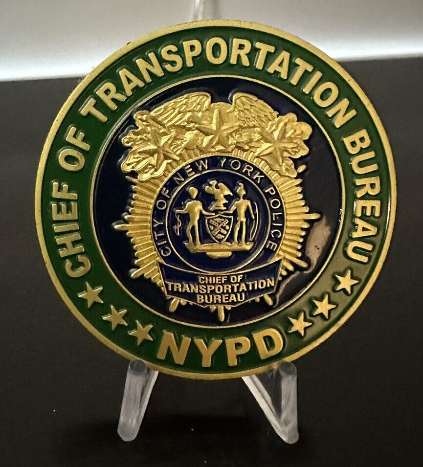 POPE FRANCIS 2015 PAPAL VISIT NEW YORK CITY NYPD CHIEF OF TRANSPORTATION COIN