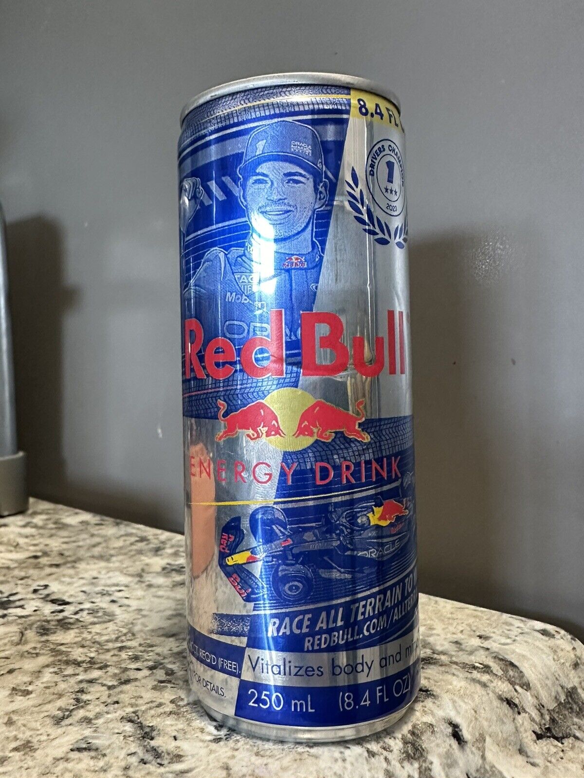 Red Bull Formula One F1 Can LIMITED EDITION Unopened Verstappen