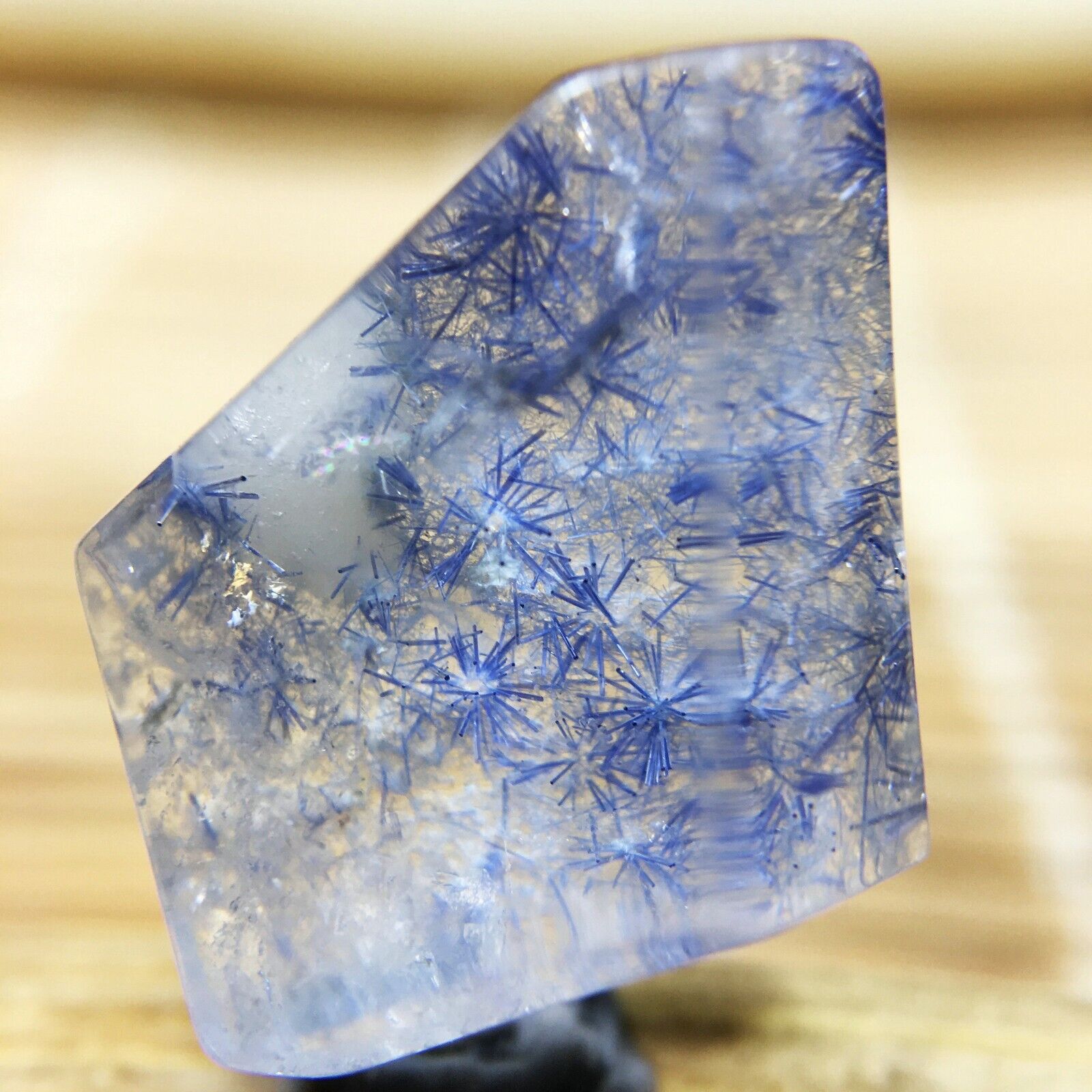 6.8Ct Very Rare NATURAL Beautiful Blue Dumortierite Quartz Crystal Specimen