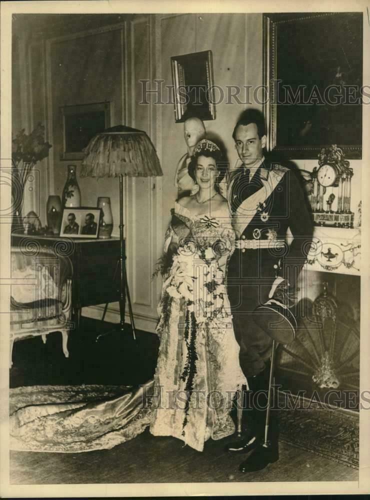 1938 Press Photo Wedding Russian Princess Kira Prince Louis Ferdinand of Germany