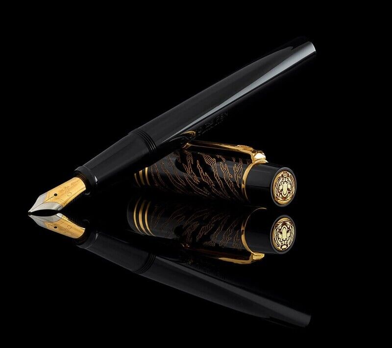 Onoto The Tiger Black Edition Fountain Pen Limited Edition New