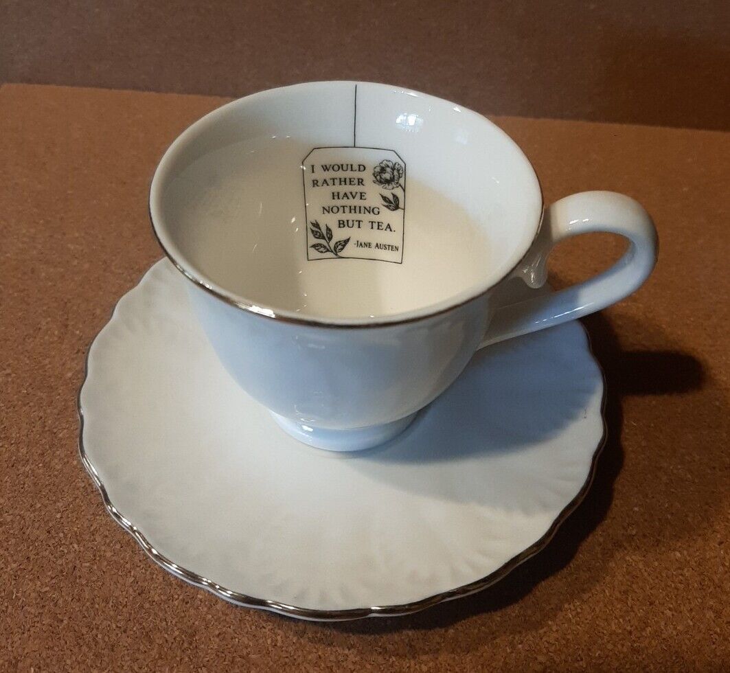 Litjoy Lost In Austen Jane Austen Tea Cup And Saucer