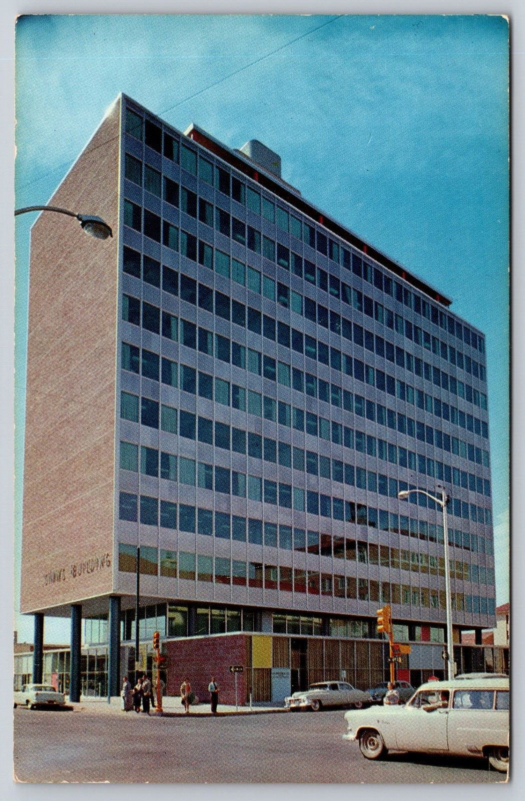 Postcard The Simms Building 4th & Gold Albuquerque New Mexico